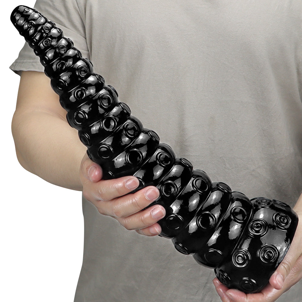 Gode Tentacule Noir Long 38 cm