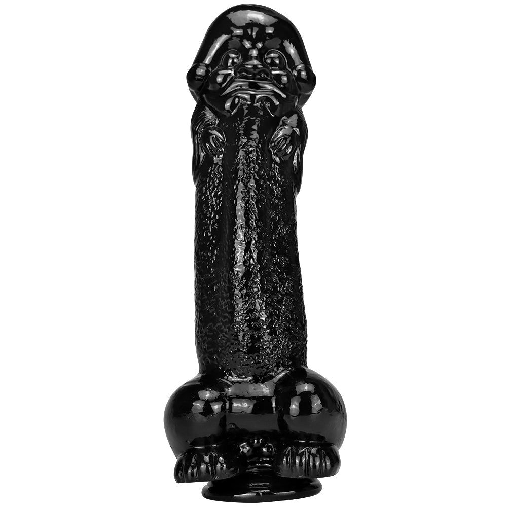 Gros Gode Noir Alien Fantaisie Texturé de 30 cm
