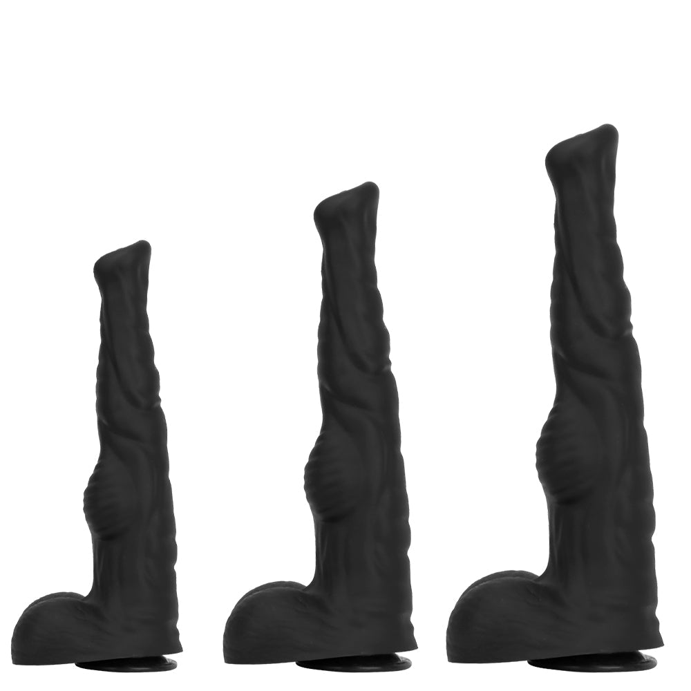 33.5 CM XXL Noir Silicone Gode Cheval