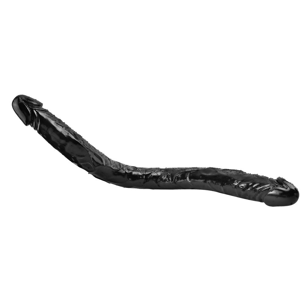 55 CM Long Noir Double Gode Lesbienne