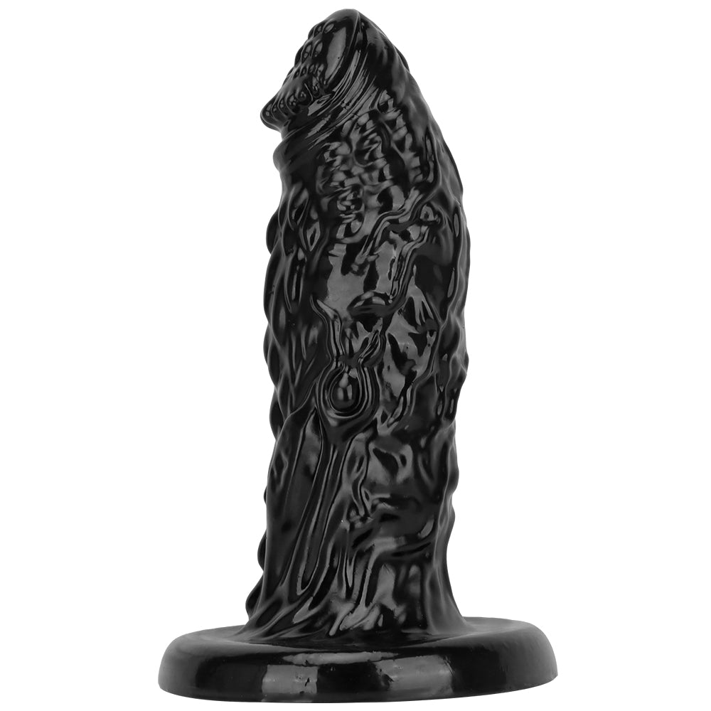 Gode Anal Dragon Noir XXL Texturé 33 cm