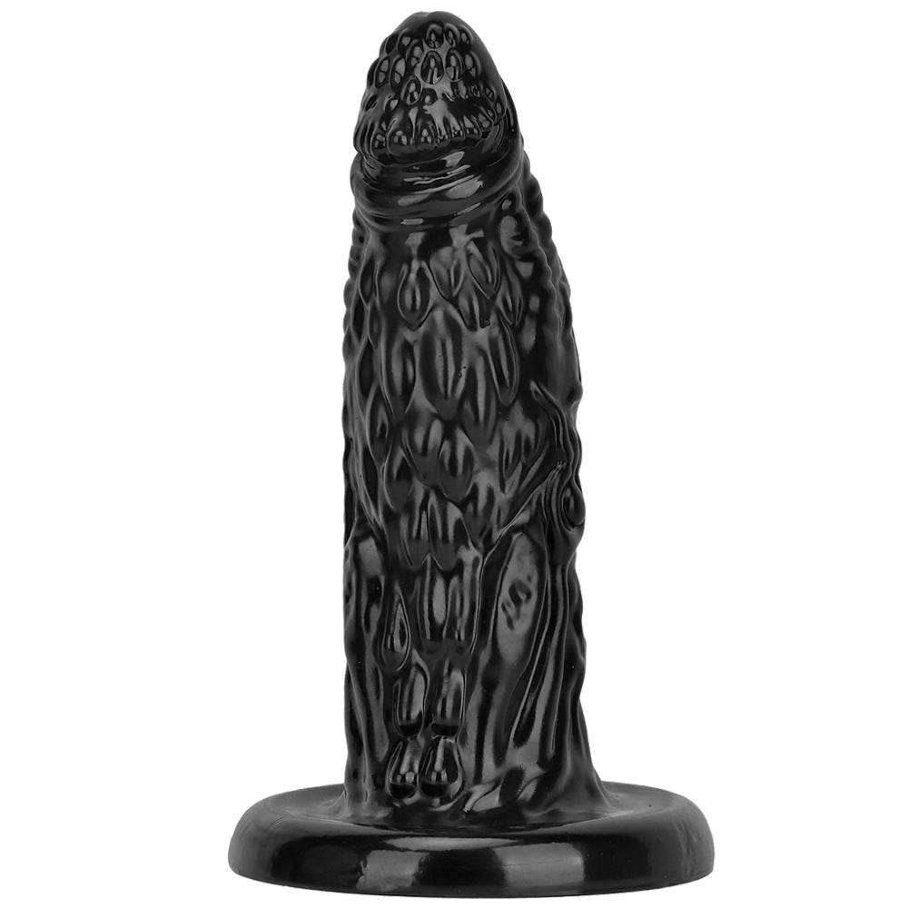 Gode Anal Dragon Noir XXL Texturé 33 cm