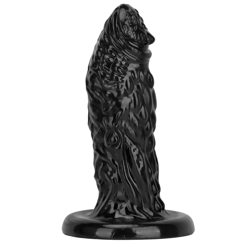 Gode Anal Dragon Noir XXL Texturé 33 cm