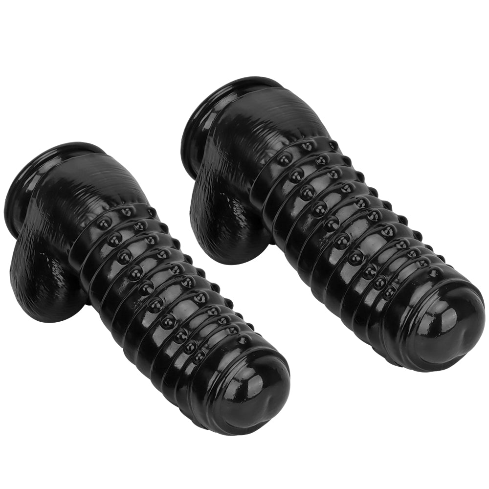 34 cm Noir Géant Texturé Gode Monstre