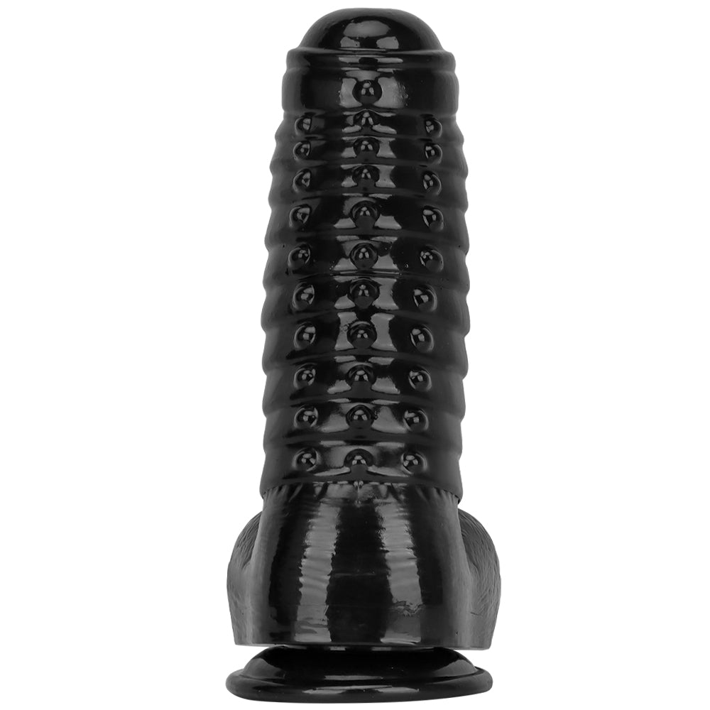 34 cm Noir Géant Texturé Gode Monstre