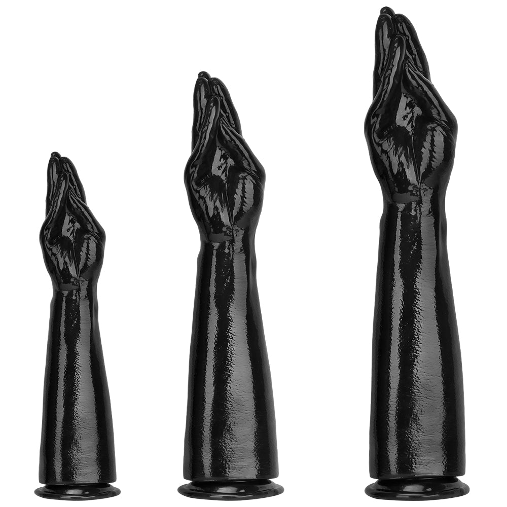 40.5 CM Noir Réaliste Extra Long Gode Fist