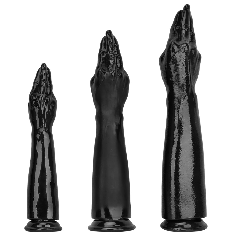 40.5 CM Noir Réaliste Extra Long Gode Fist