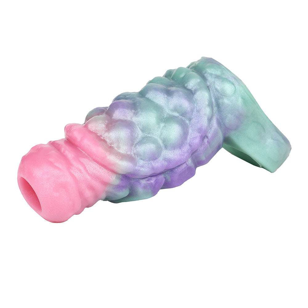 Gaine à Pénis Texturée Fantasy Ouverte 12,3 cm