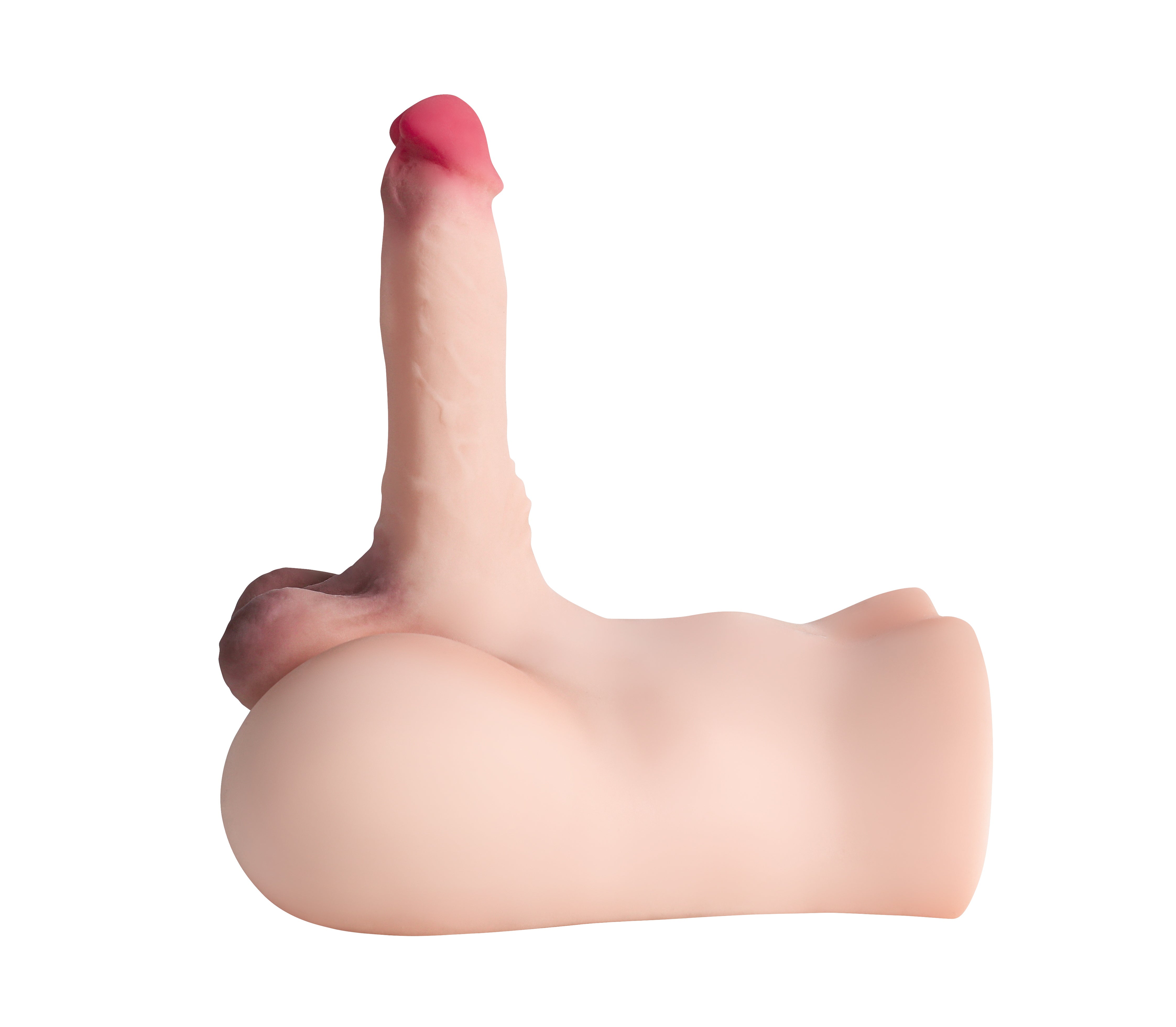 Buste Homme Gode Réaliste Avec Testicules 17,8 cm