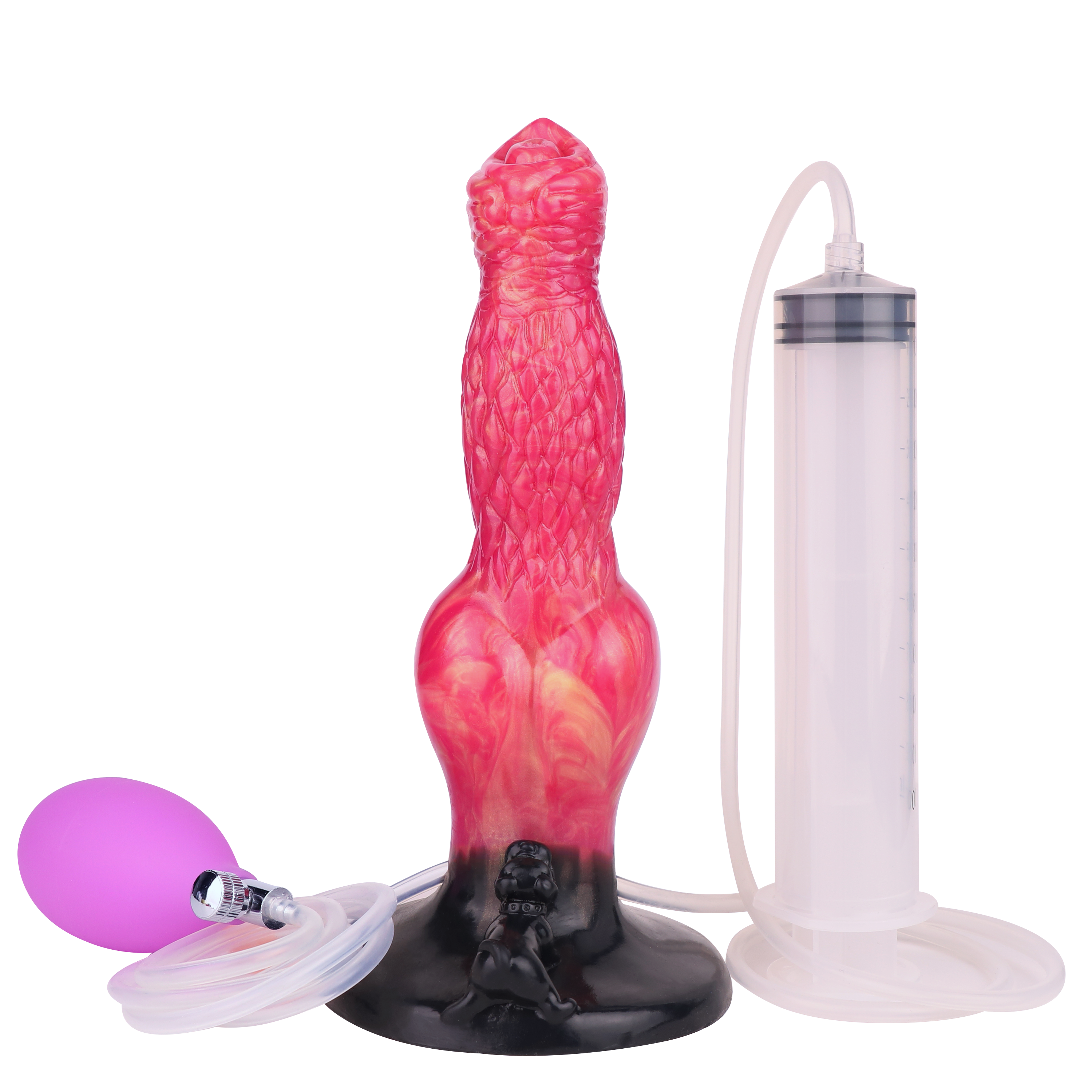 21,7 Cm Rouge Gode Chien Gonflable Éjaculateur