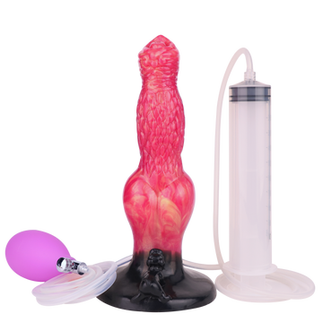 21,7 Cm Rouge Gode Chien Gonflable Éjaculateur