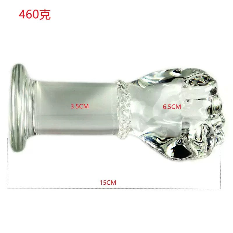 Gode Anal en Verre Fist 6,5 cm Diamètre