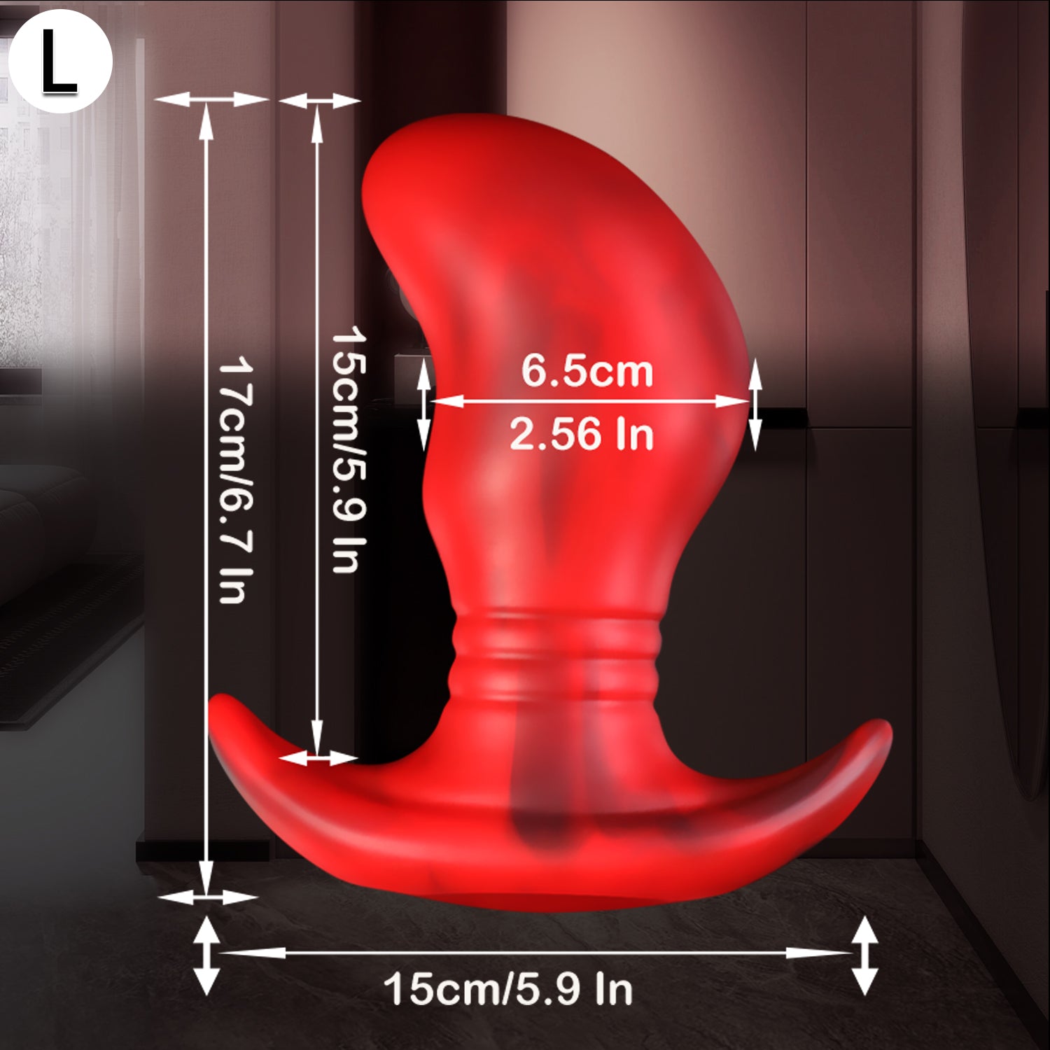 Rouge à Boule en Silicone Plug Anal XXL