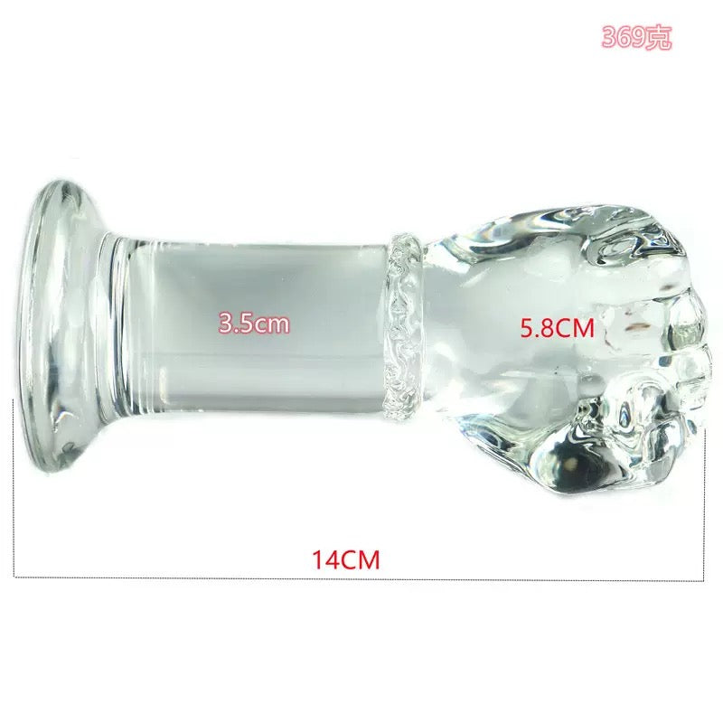 Gode Anal en Verre Fist 6,5 cm Diamètre