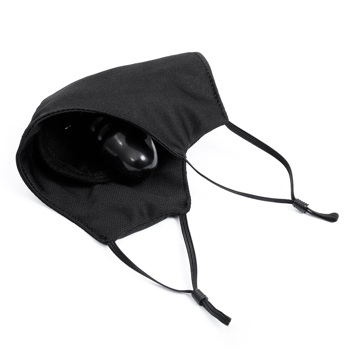 Masque Facial BDSM Discret 6 CM Avec Bâillon Gode