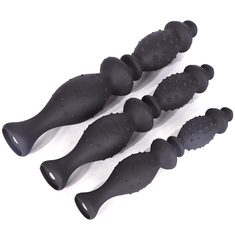 Plug Queue de Leopard avec Longues Perles Anales
