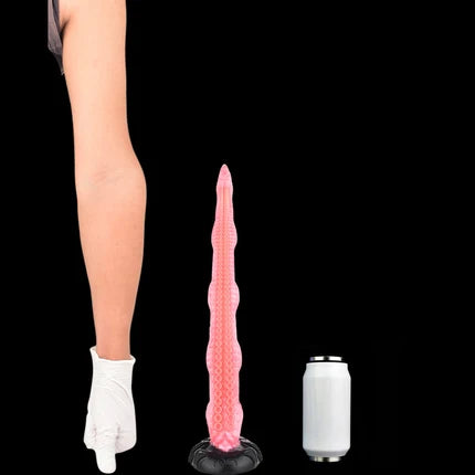 Gode Tentacule Rose Extra Long en Silicone 63,5 cm