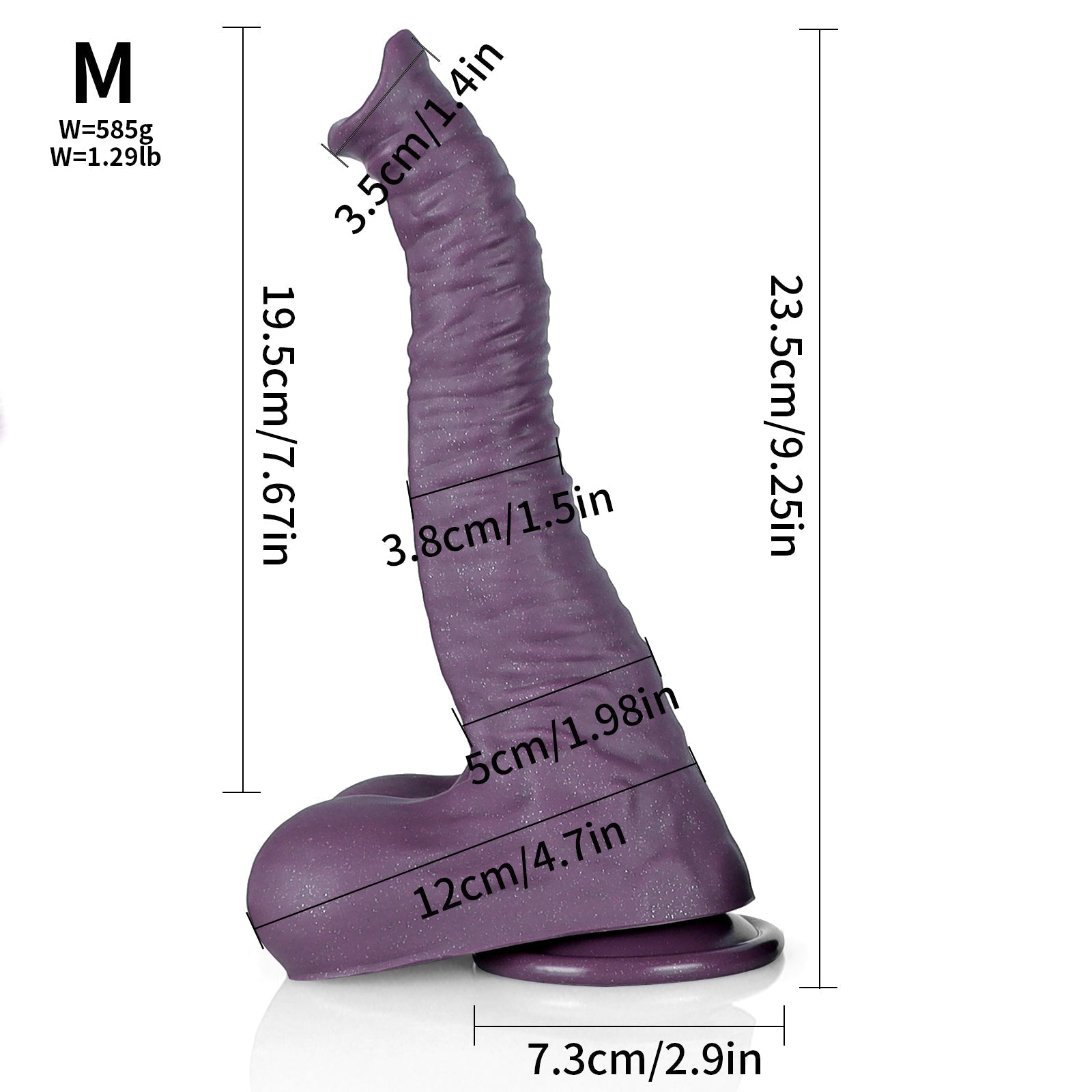 Gode Elephant Géant Violet Monstre Trompe