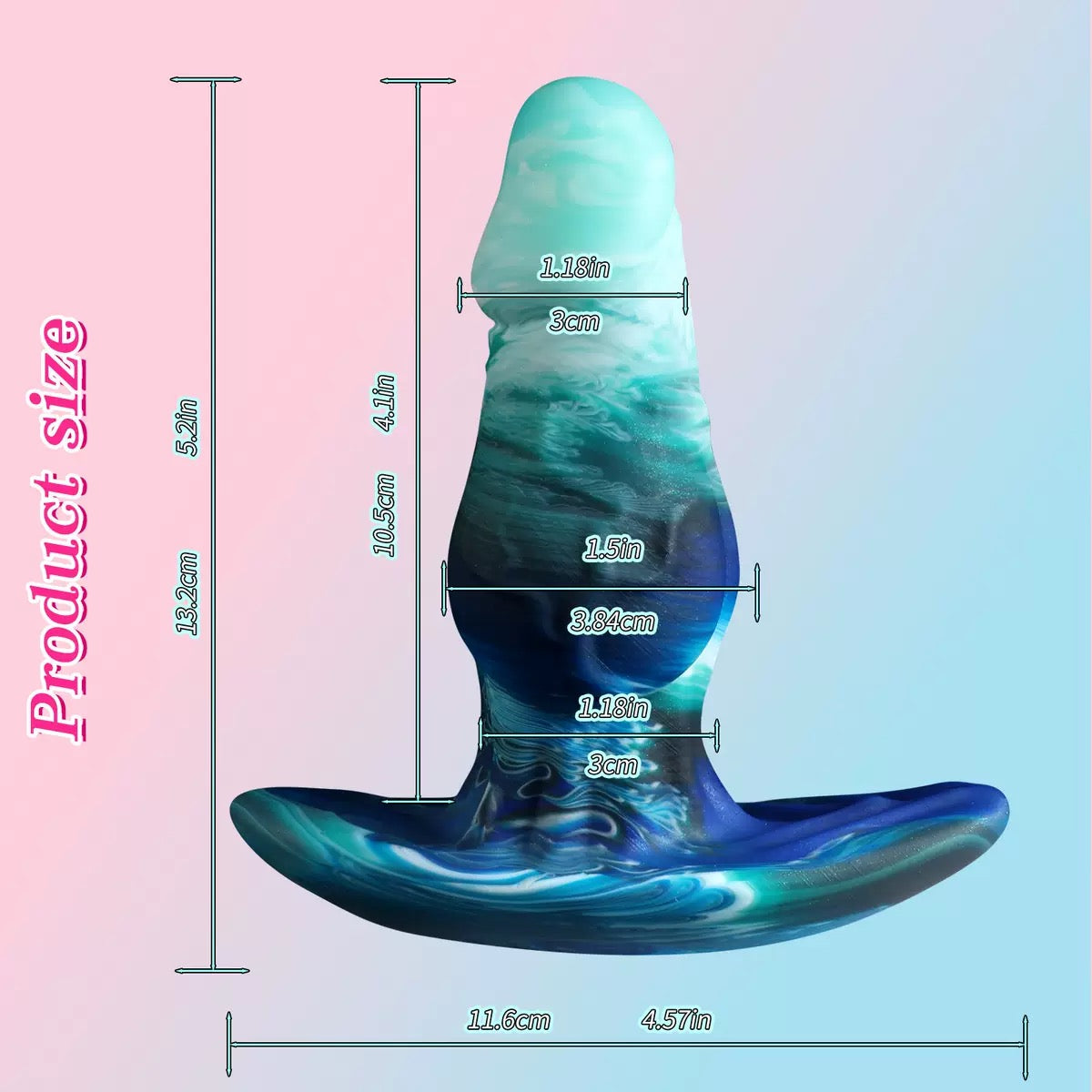 Kit Plug Anal Fantasy Knot Dégradé En Silicone