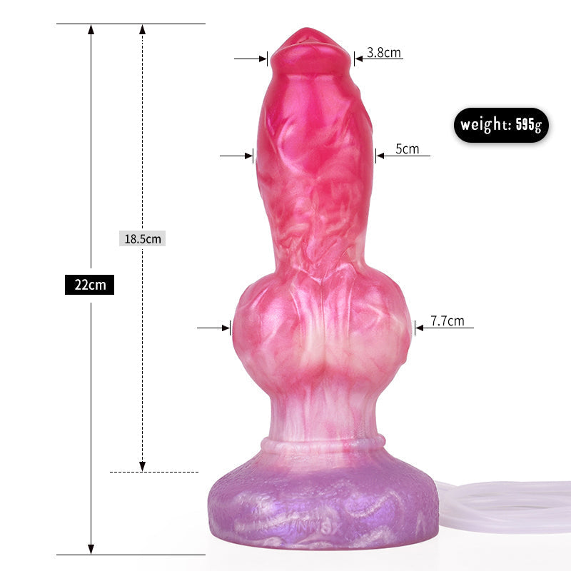 Gode Fantasy éjaculateur 20 cm Avec Nœud Prononcé