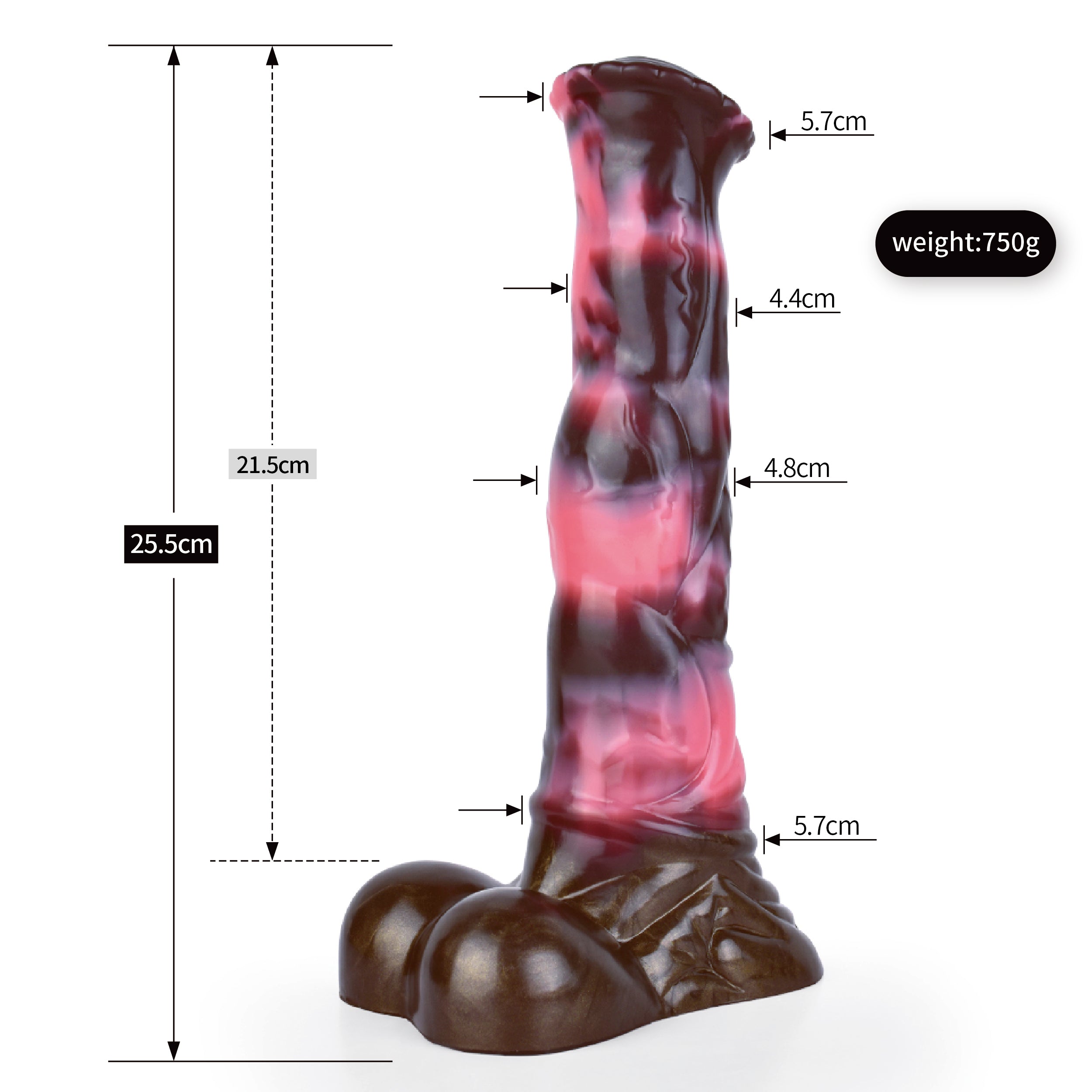 25,5 cm Silicone Fantasy BIg Gode Cheval