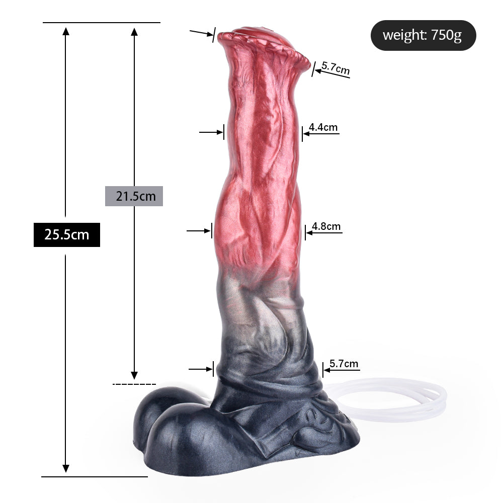 Gode Fantaisie En Silicone éjaculation Bite De Cheval 25,4 cm