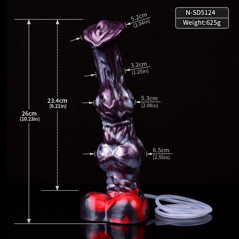 26 Cm Gode Cheval Fantasy Éjaculateur Épais