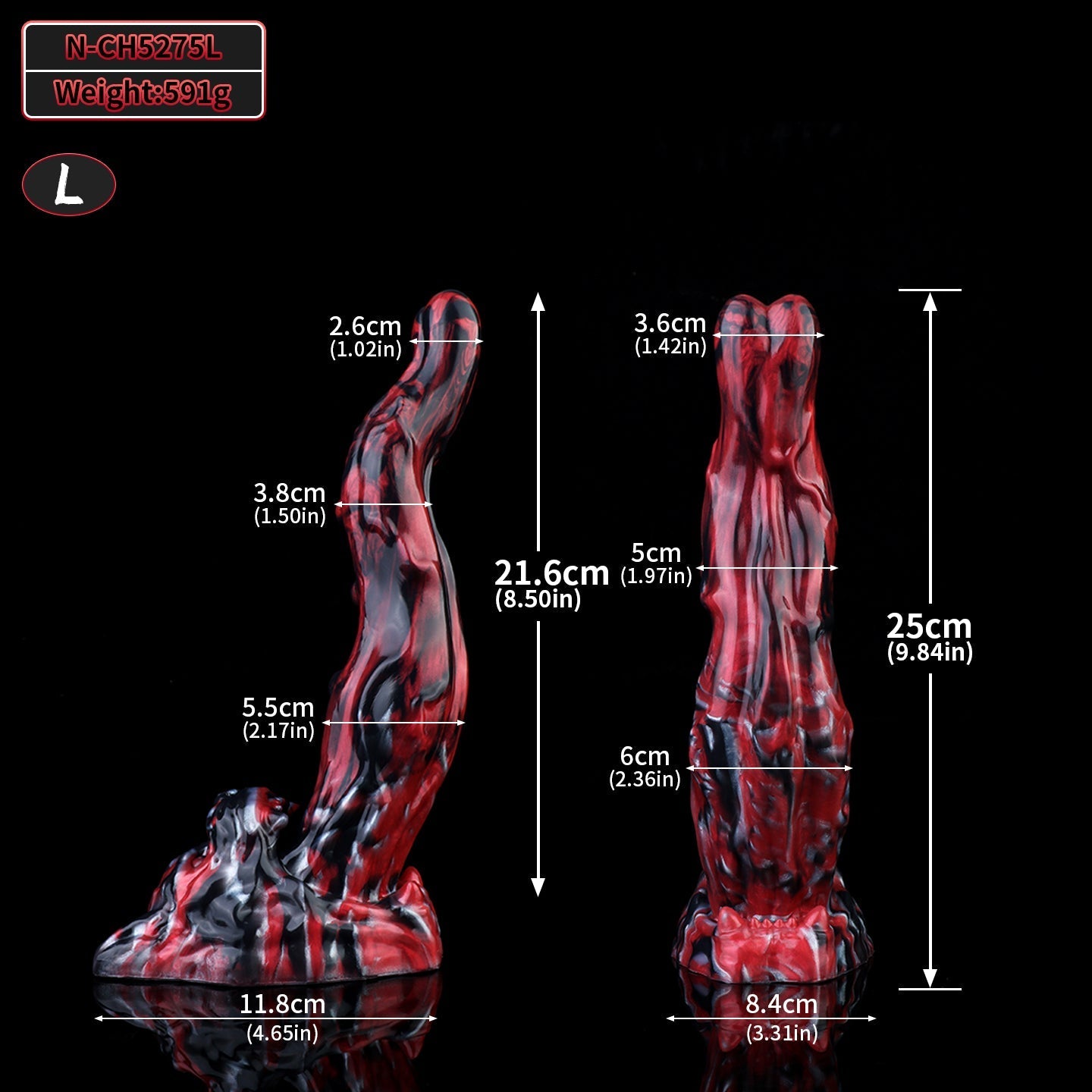 Gode Langue Chien American Bully En Silicone