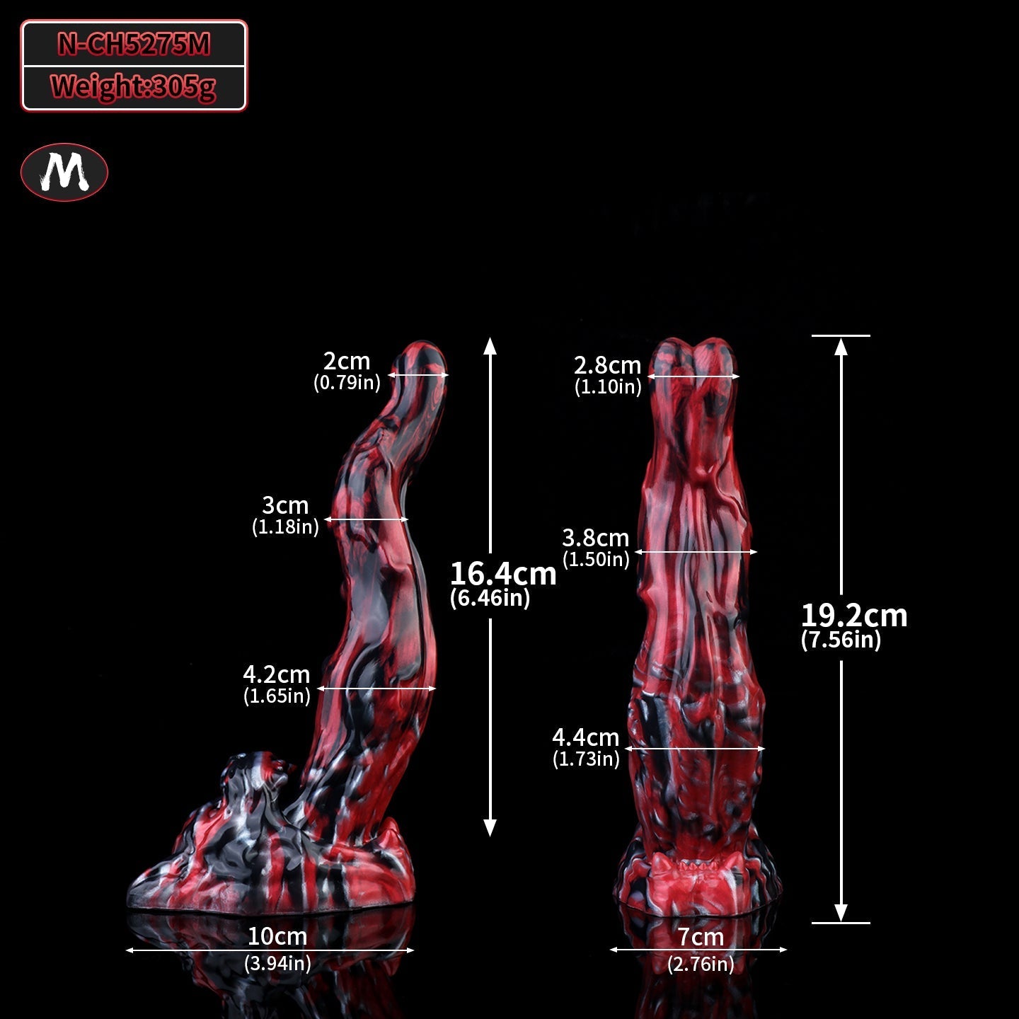 Gode Langue Chien American Bully En Silicone