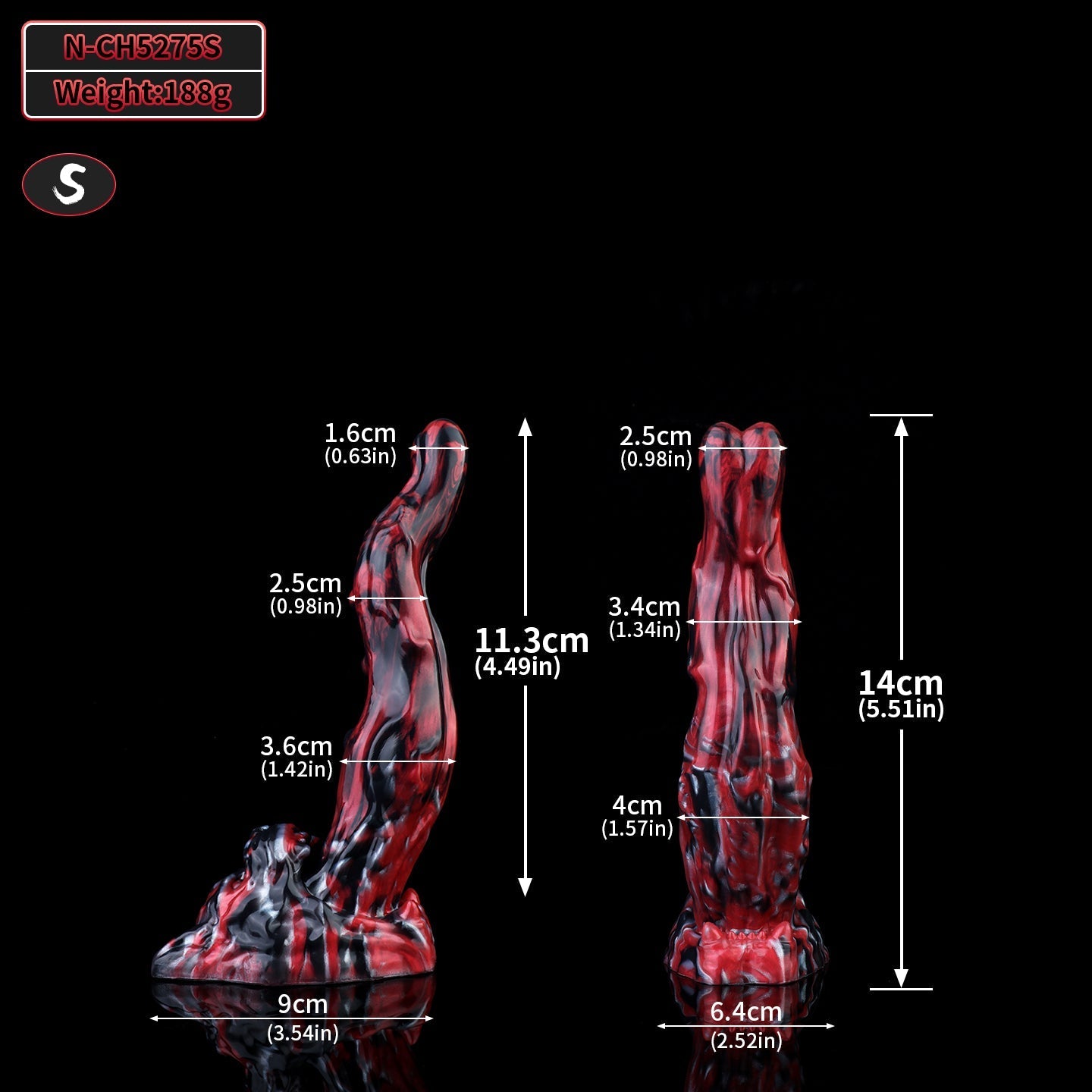 Gode Langue Chien American Bully En Silicone