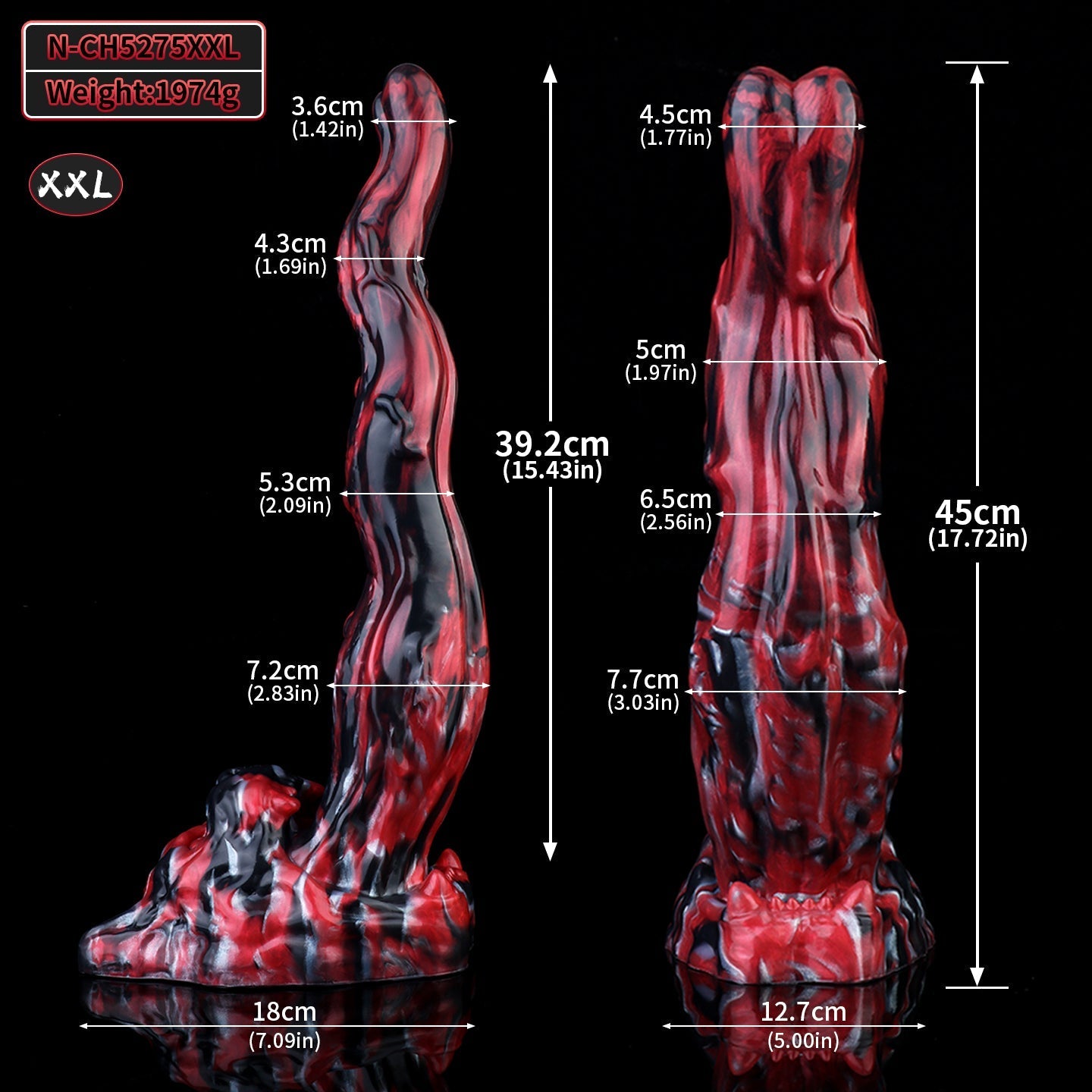 Gode Langue Chien American Bully En Silicone