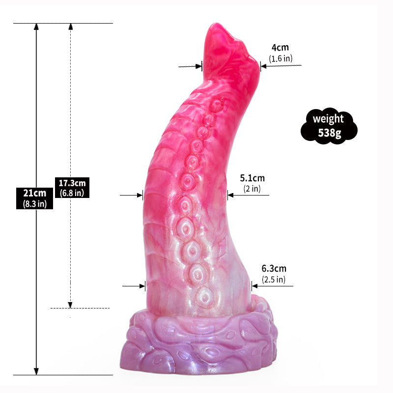 Gode Tentacule Fantaisie Silicone 21 cm pour Point G