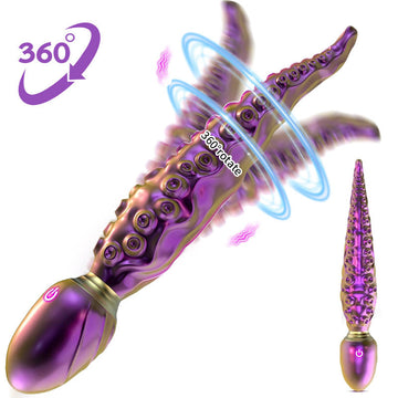 Vibrateur Tentacule Rotatif Violet Pour Femme