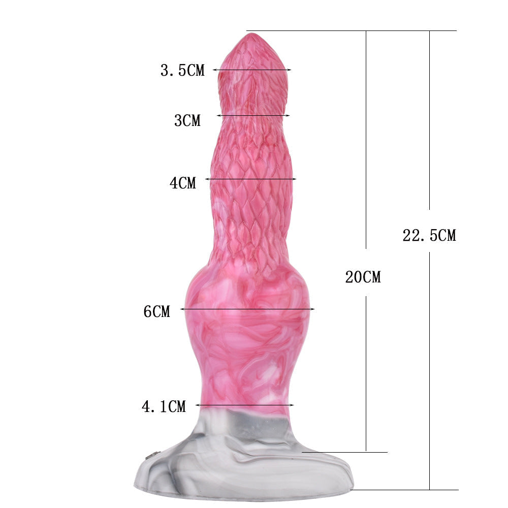 22.5 CM  Rose Fantaisie Monstrueux Chien Gode Ejaculation