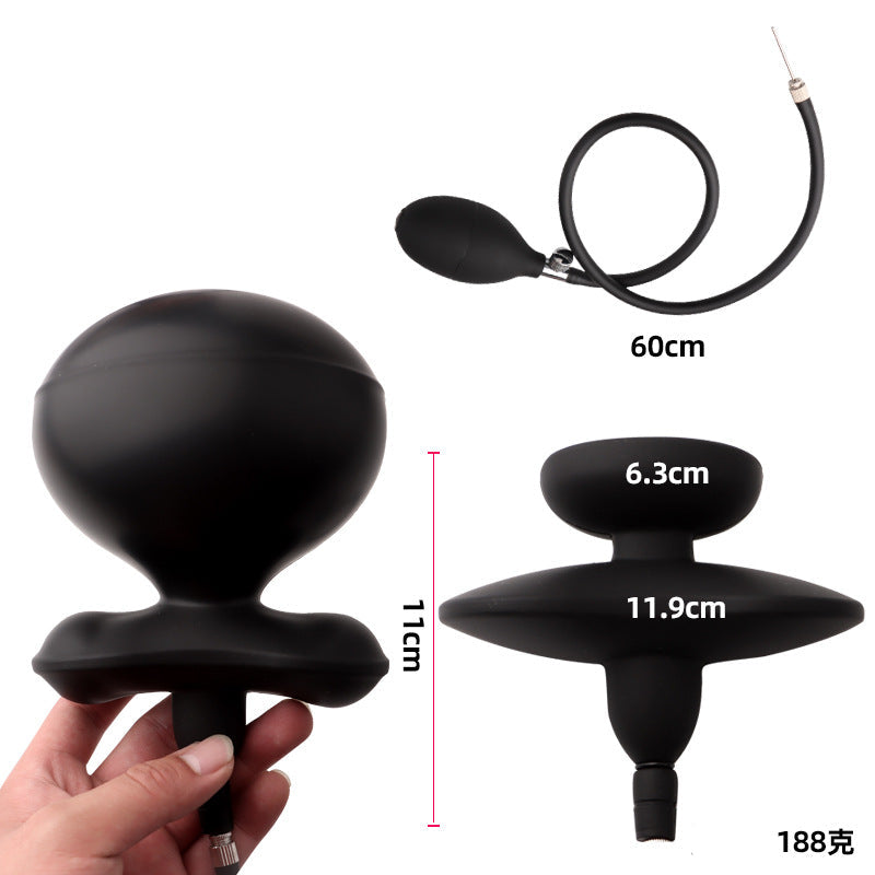 Bâillon Gonflable Papillon en Silicone avec Pompe Amovible
