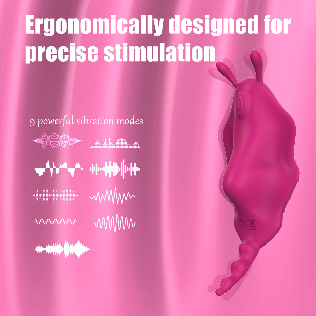 Vibromasseur Culotte Papillon Rose Discret Télécommandé