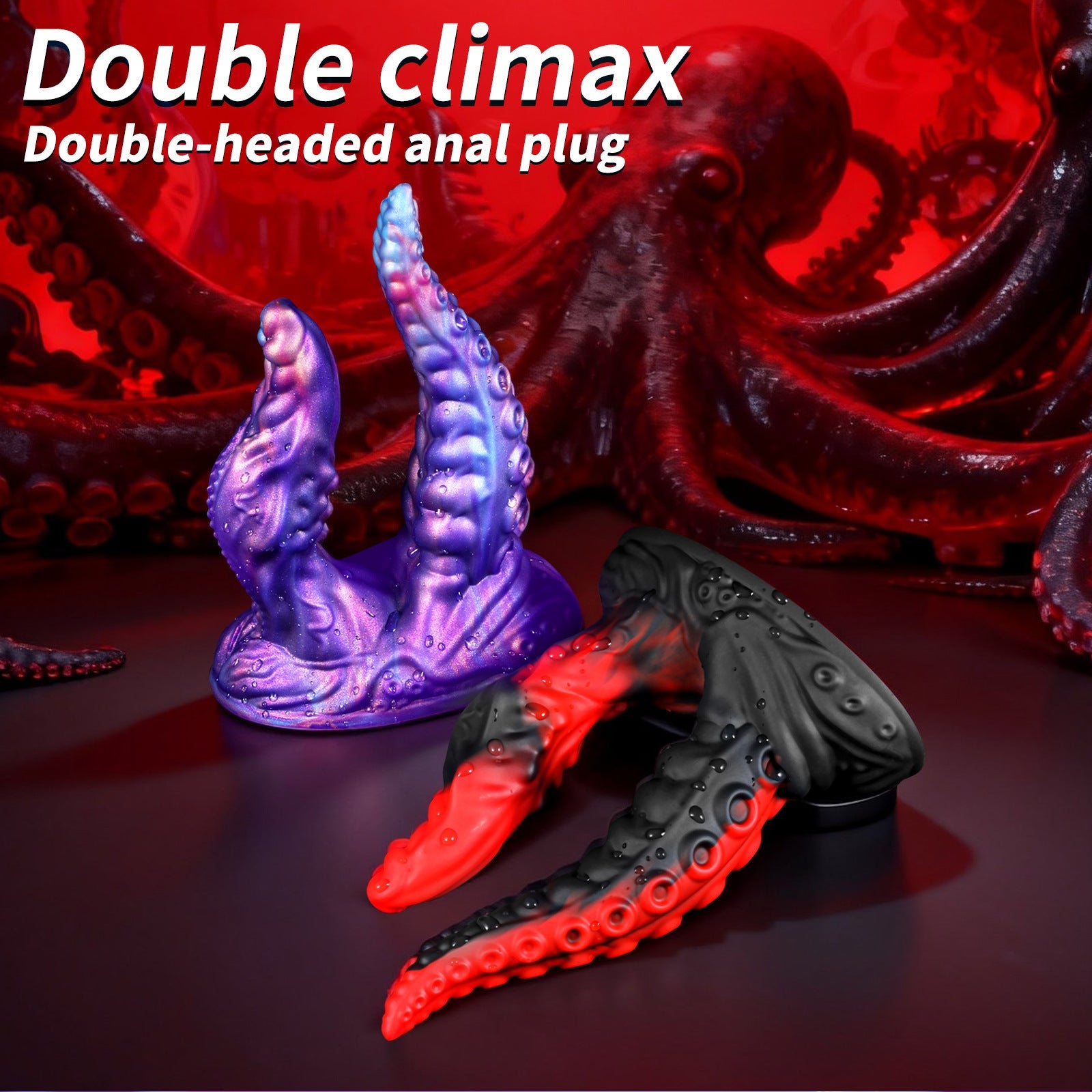 Gode Monstre Tentakel Double Pénétration Ventouse