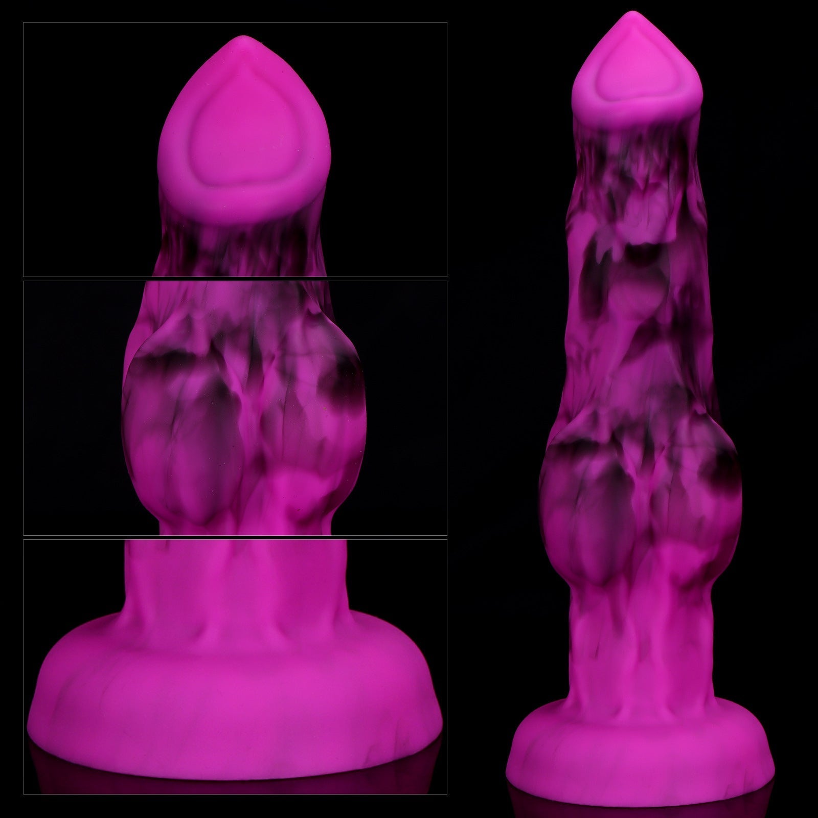 Gode Animal Souple Loup Nœud XXL 25,5 cm