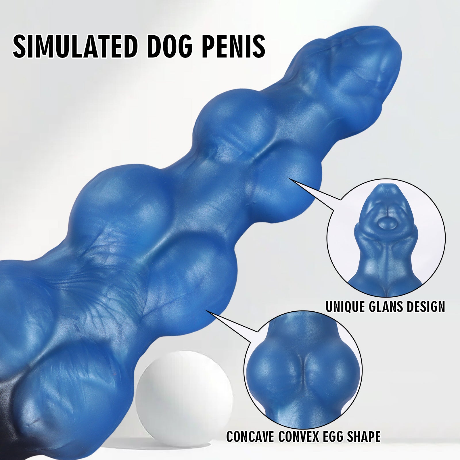 Gode Alien Fantasy En Silicone Avec Triple Nœud
