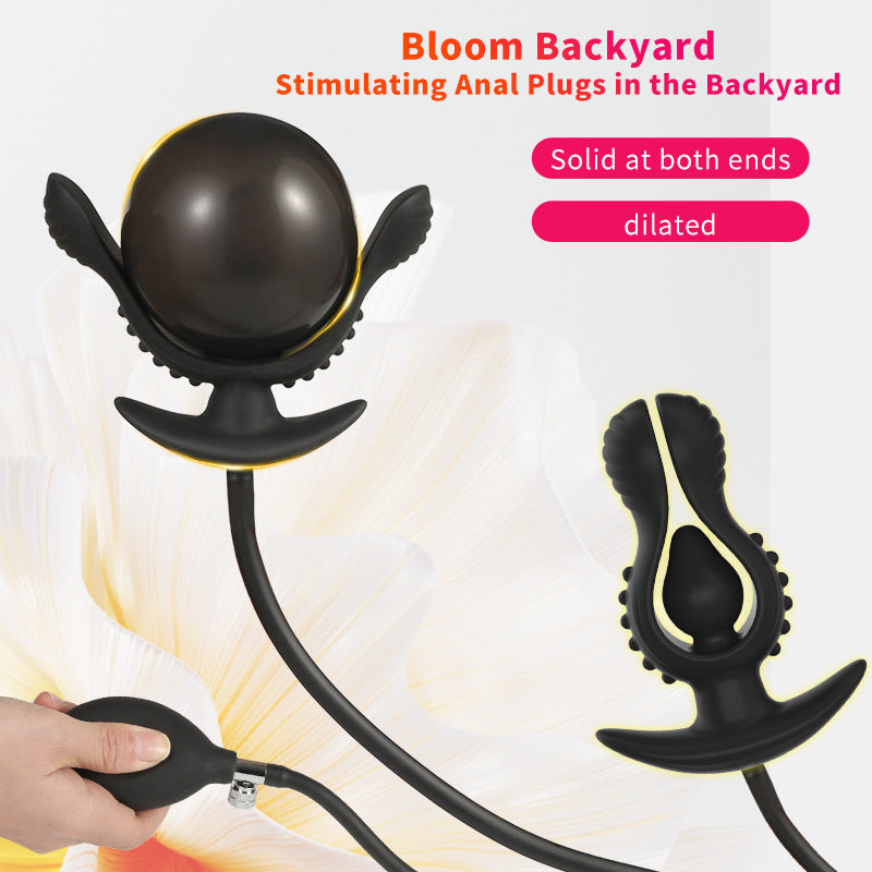 Plug Anal Gonflable XXL Noir en Silicone