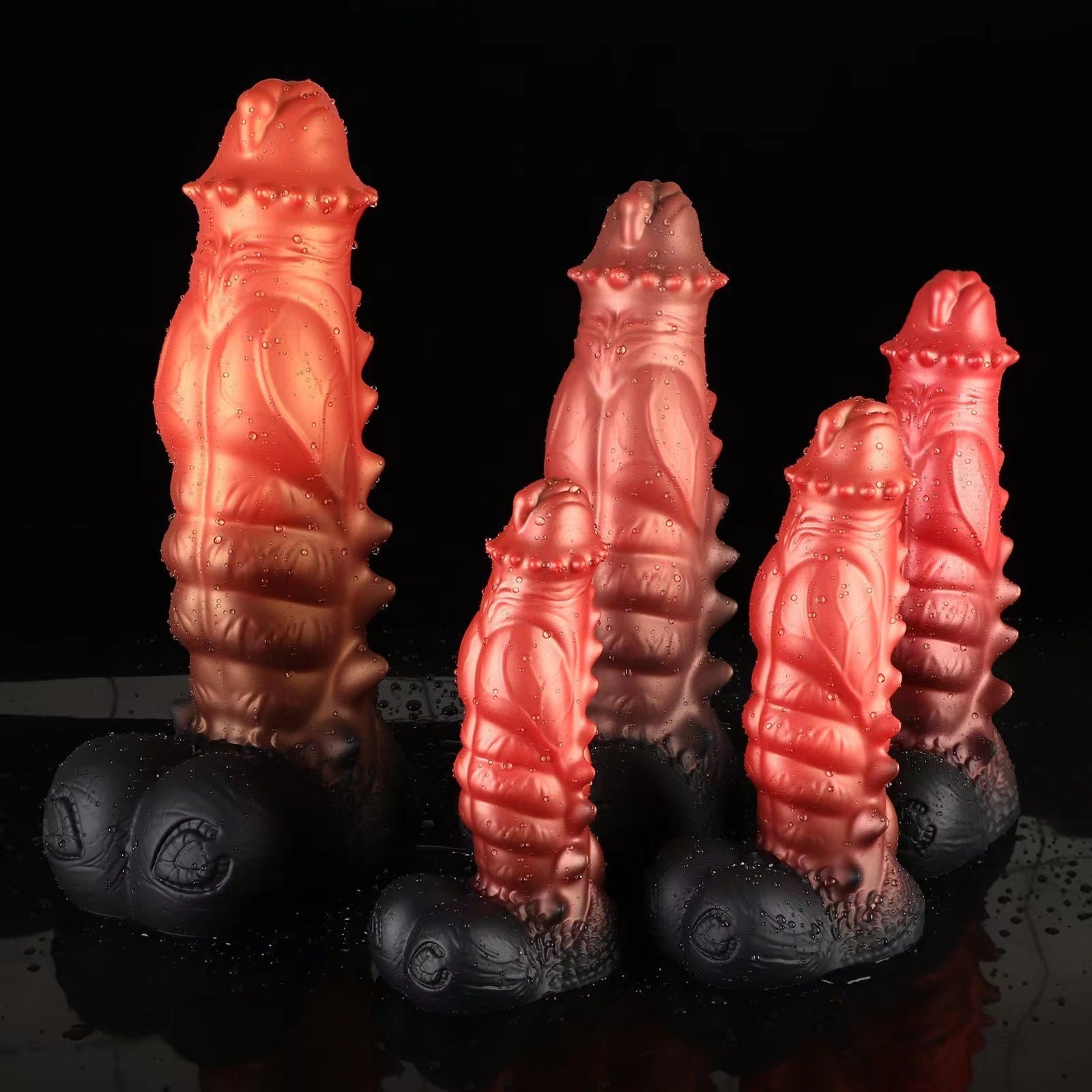 Gode Fantasy Monstre à Picots en Silicone Souple