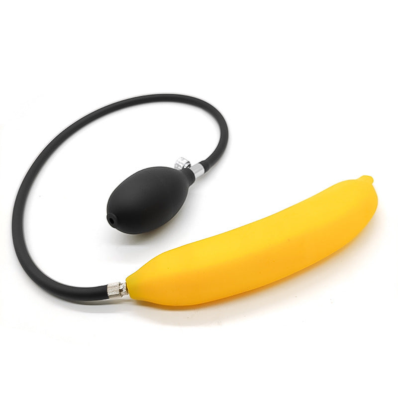 Banane Plug Anal Gonflable Avec Pompe en Silicone