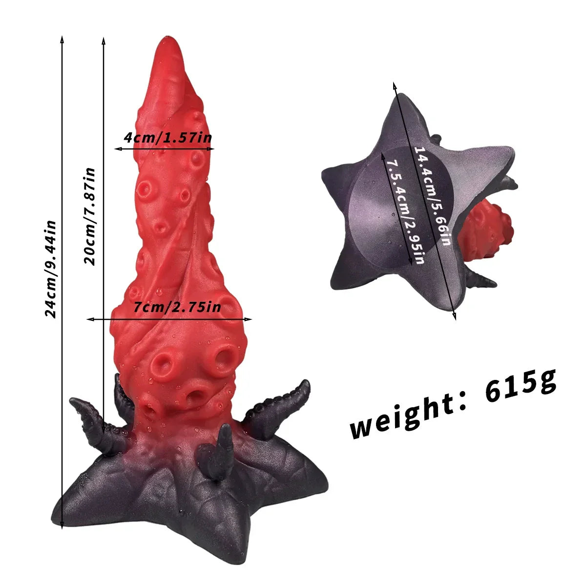 Gode Pieuvre Tentacule Monstre 24 cm en Silicone