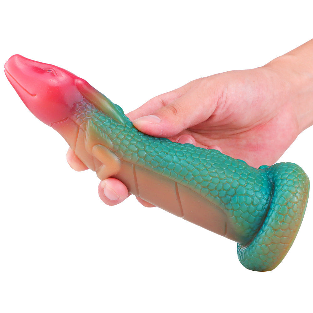 Gode Dragon Fantasy Petit Qinglong en Silicone 19,4 cm