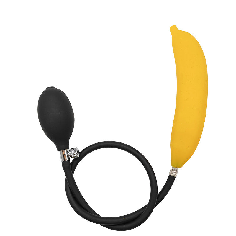Banane Plug Anal Gonflable Avec Pompe en Silicone