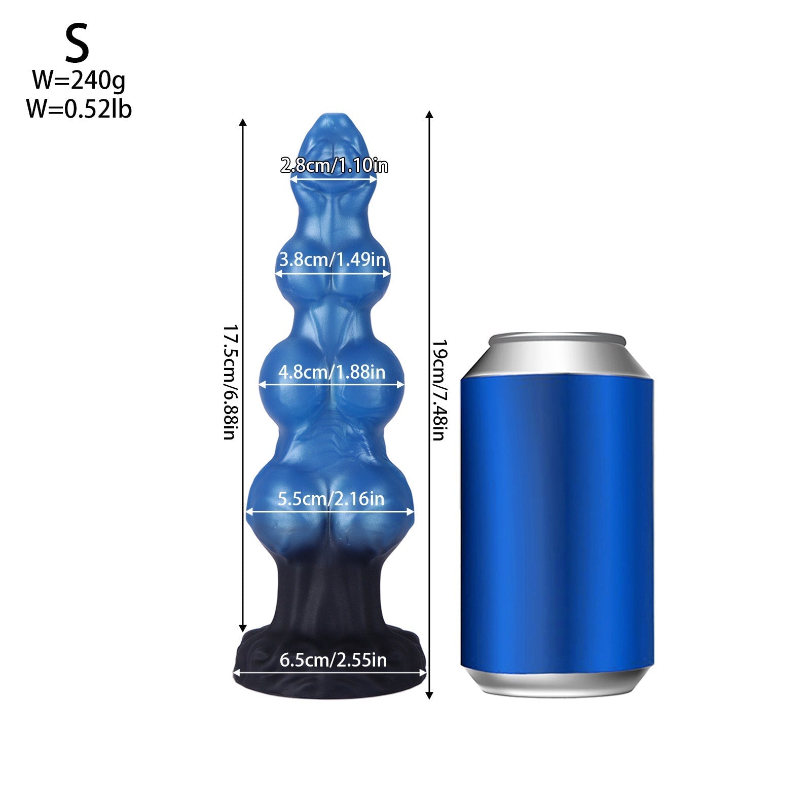 Gode Alien Fantasy En Silicone Avec Triple Nœud