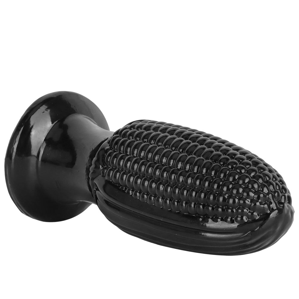 Noir PVC Maïs kit plug anal