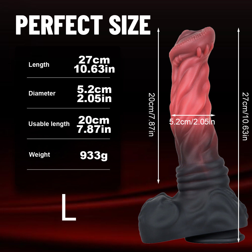 Gros Gode Cheval Fantasy Texturé en Silicone