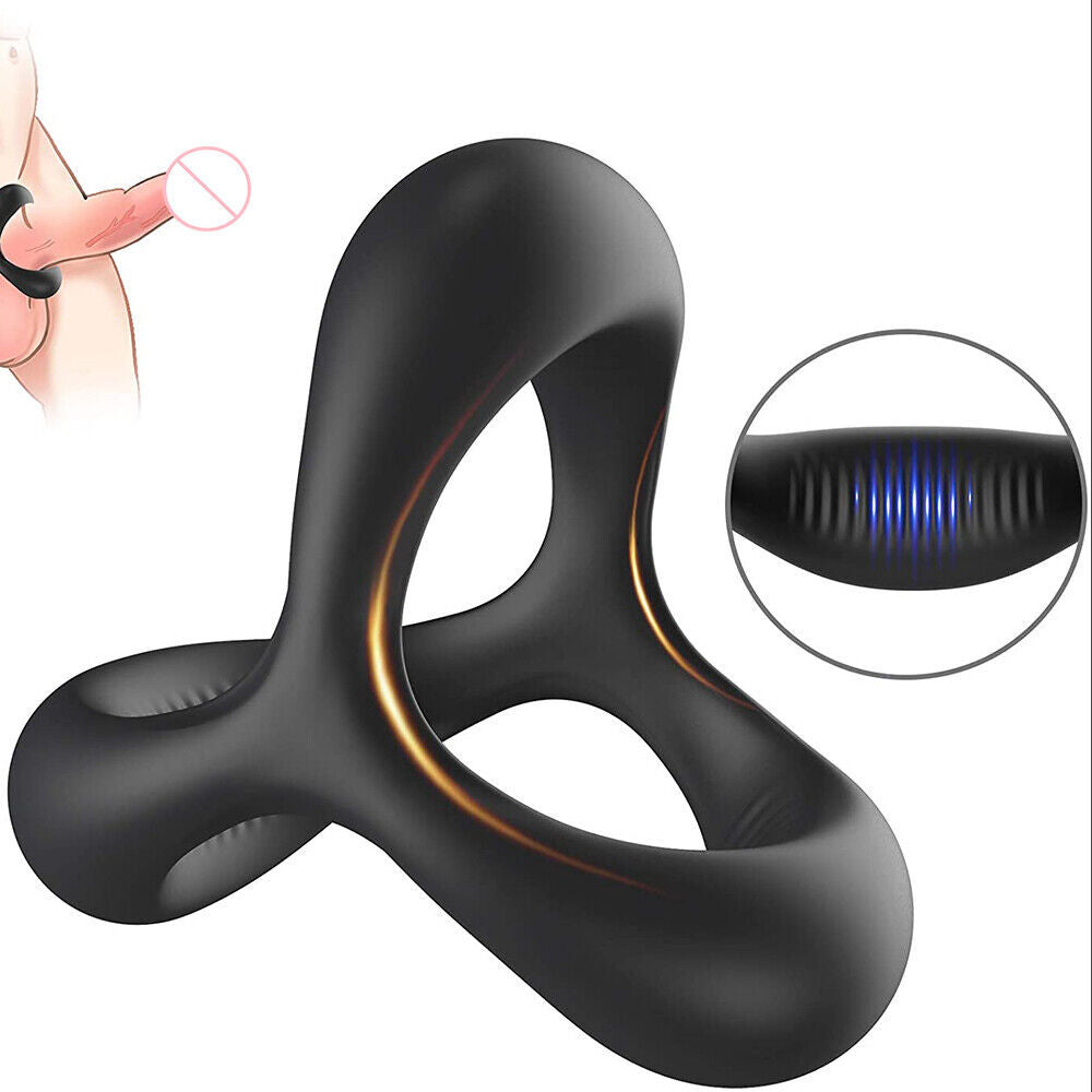 Anneau Pénien Rehausseur En Silicone Avec Effet Retardant