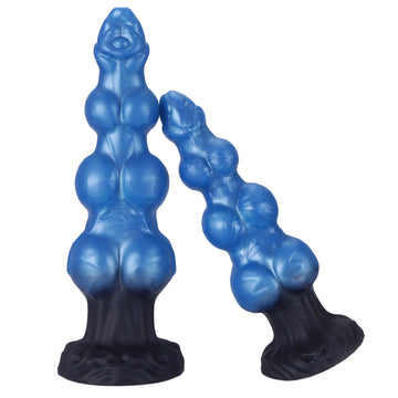 Gode Alien Fantasy En Silicone Avec Triple Nœud
